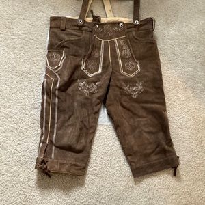 Mens Leather Lederhosen